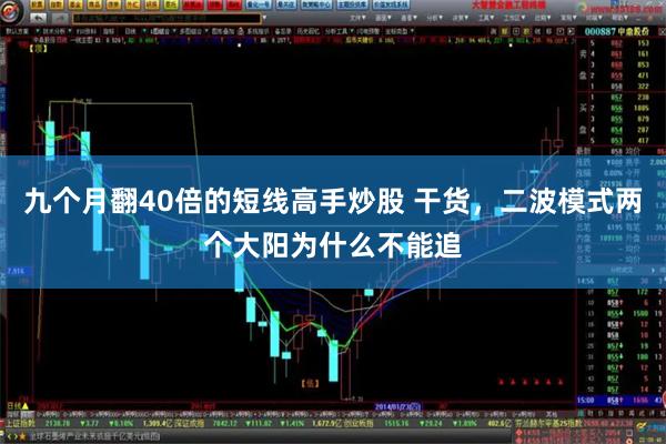 九个月翻40倍的短线高手炒股 干货，二波模式两个大阳为什么不能追